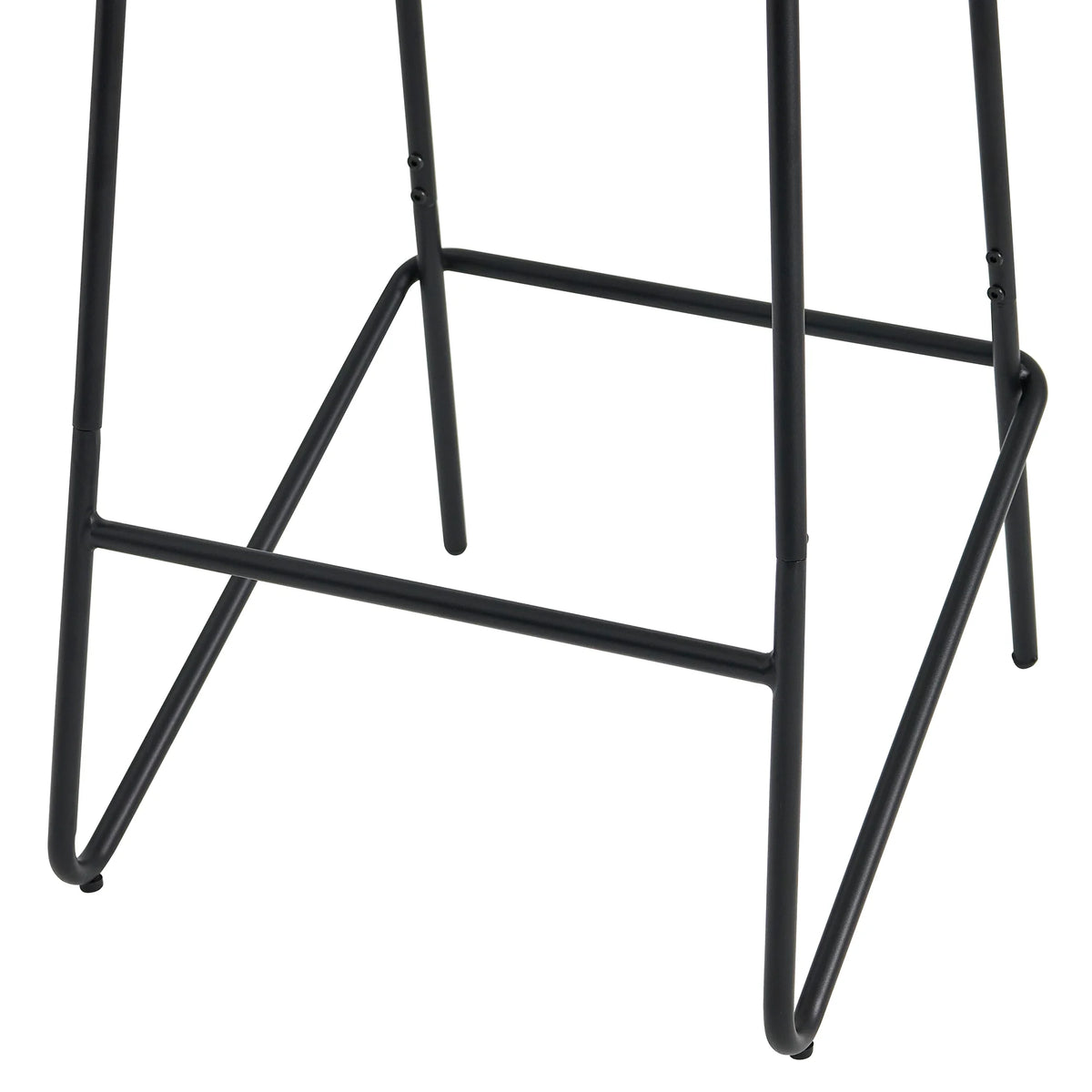 Navy Blue Faux Leather Counter Height Bar Stools, Set of 2 K18497