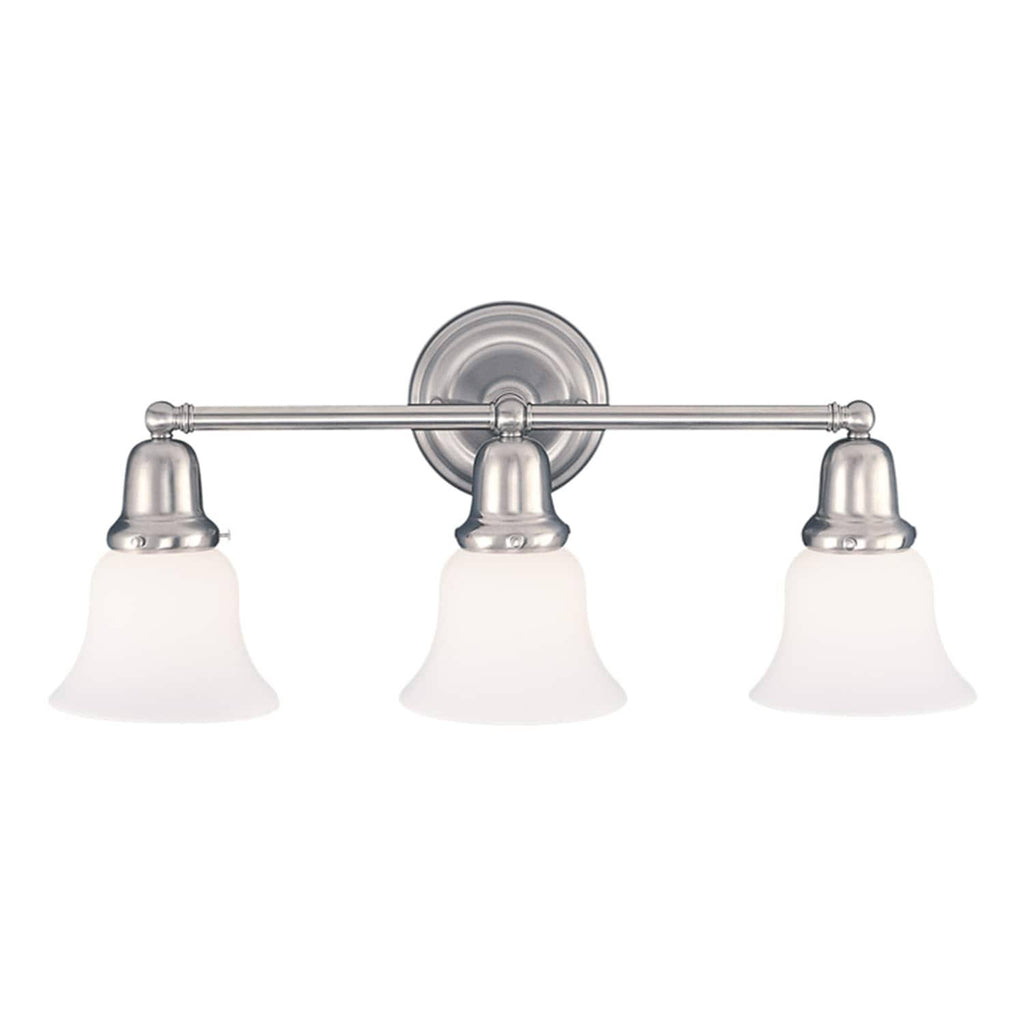 3 Light Bath Bracket, Satin Nickel P4647
