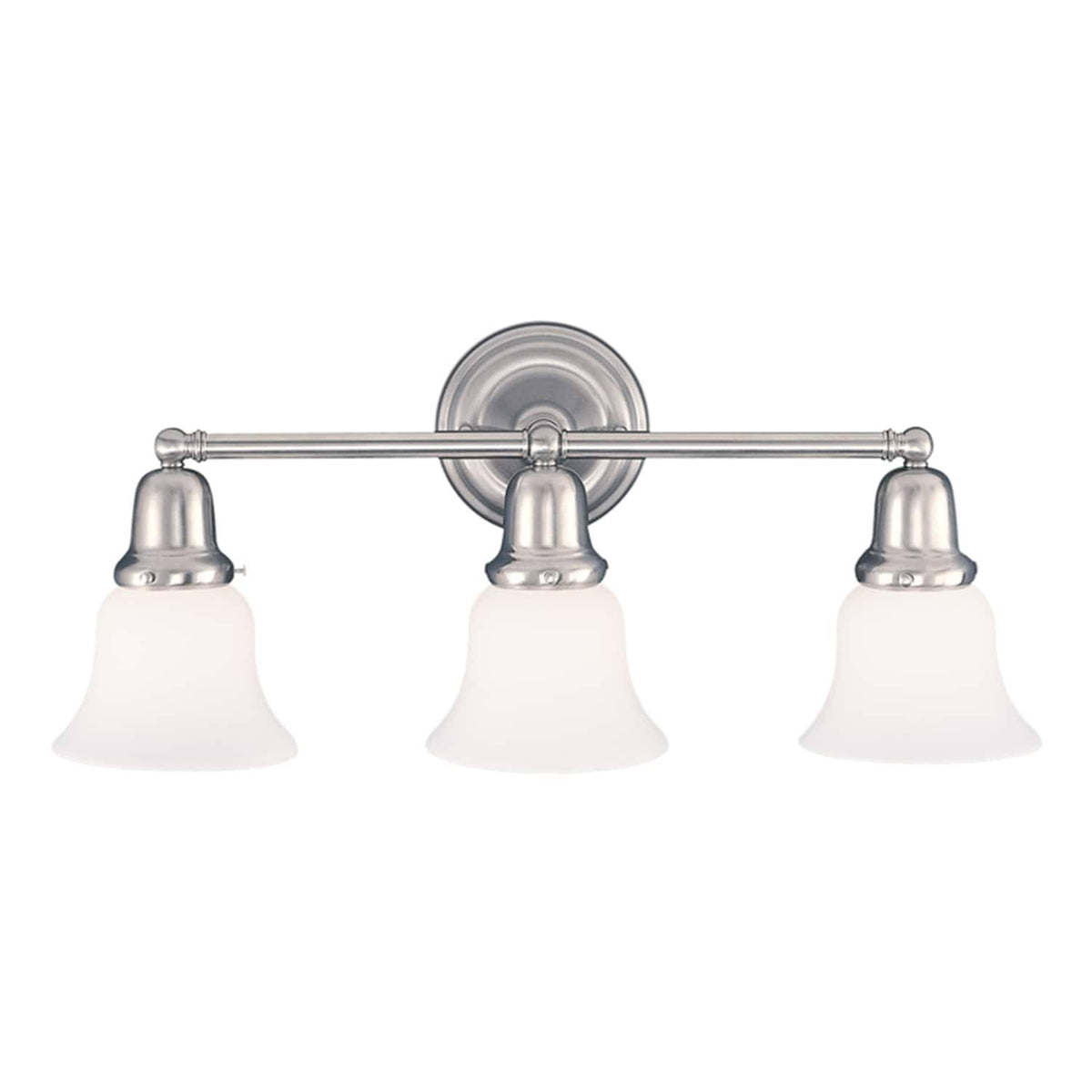 3 Light Bath Bracket, Satin Nickel P4647