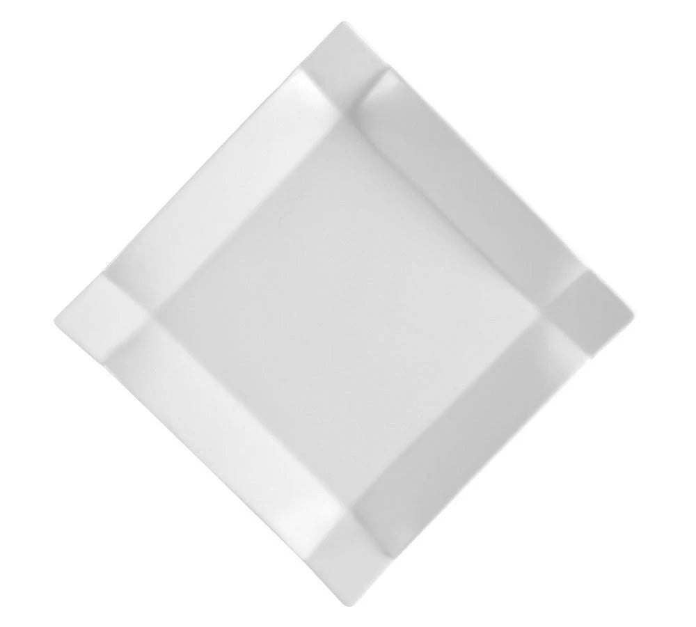 12x22 Bright White Square China Plate, 12/Case T6278