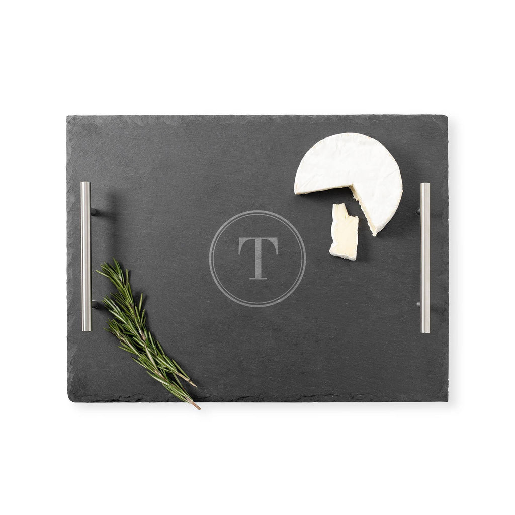 Personalized Tray with Metal Handles A444695