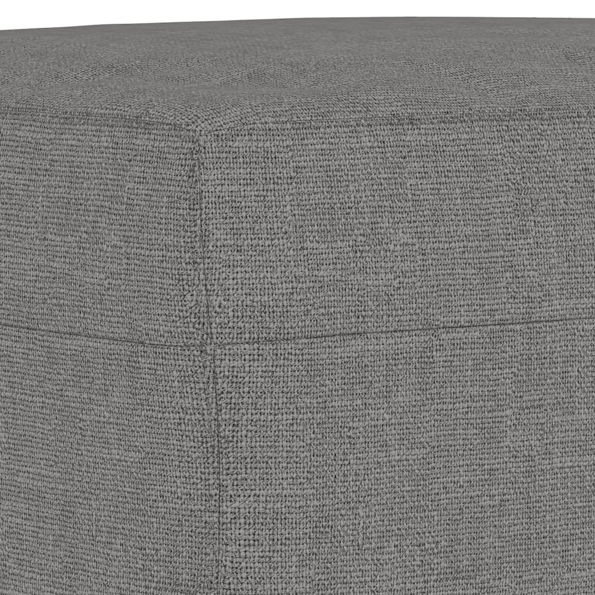 Fabric Padded Ottoman with Wood Legs Stool Y490107