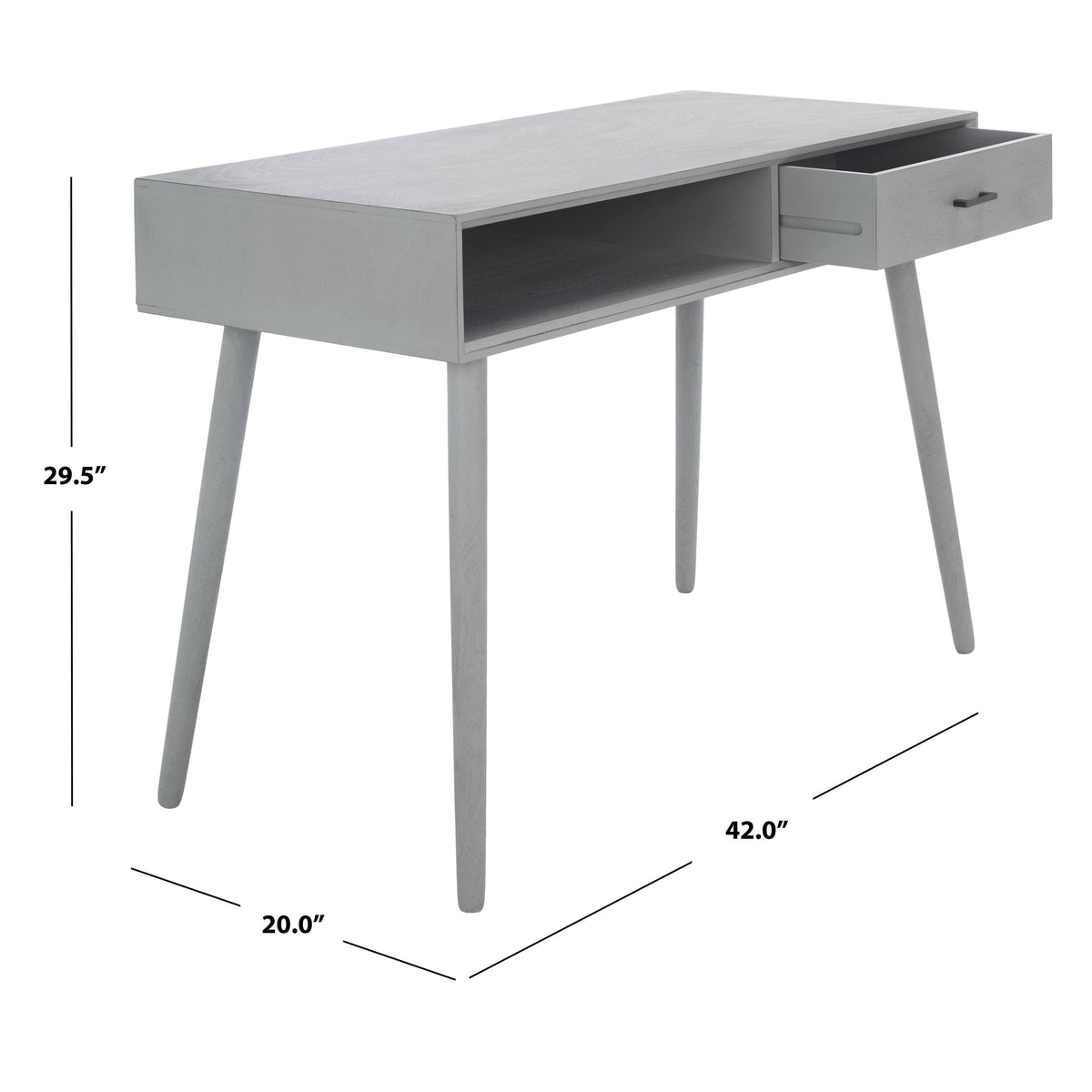 Distressed White 1 Drawer Writing Desk C3116