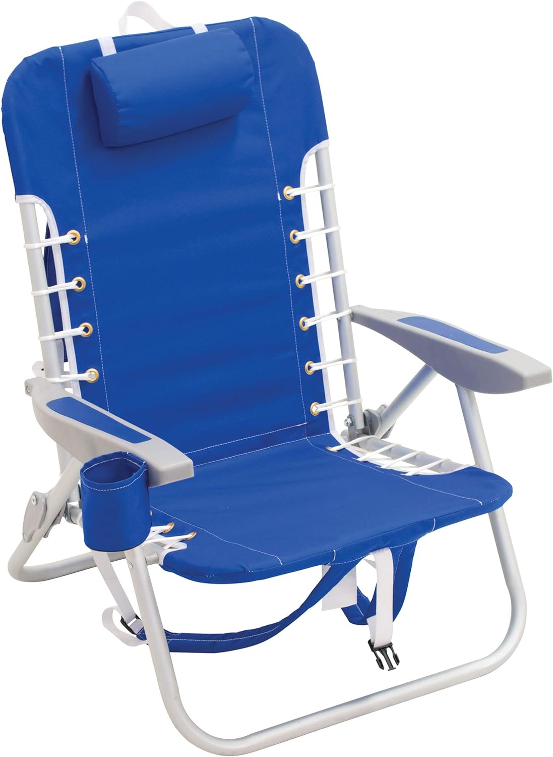 Turquoise & Light Blue Folding Backpack Beach Chair T12818