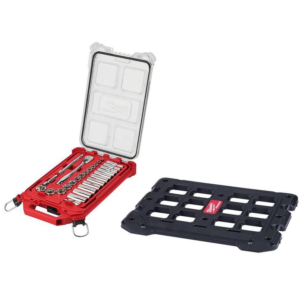 3/8 in. Drive SAE Ratchet and Socket Mechanics Tool Set (28-Piece) I25420