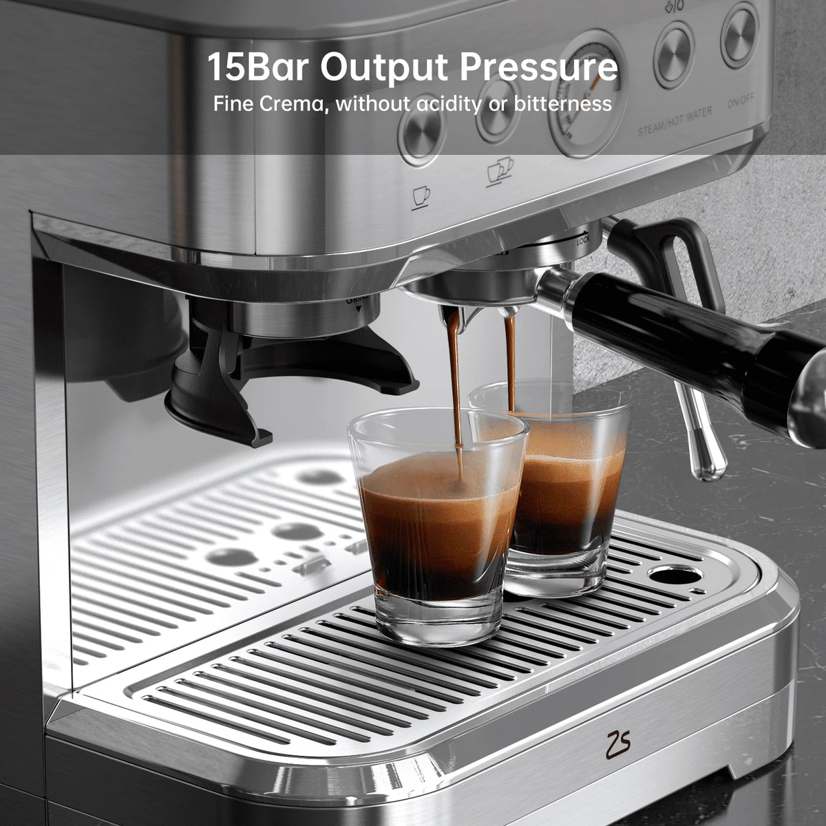 15 Bar Stainless Steel Espresso Machine X419