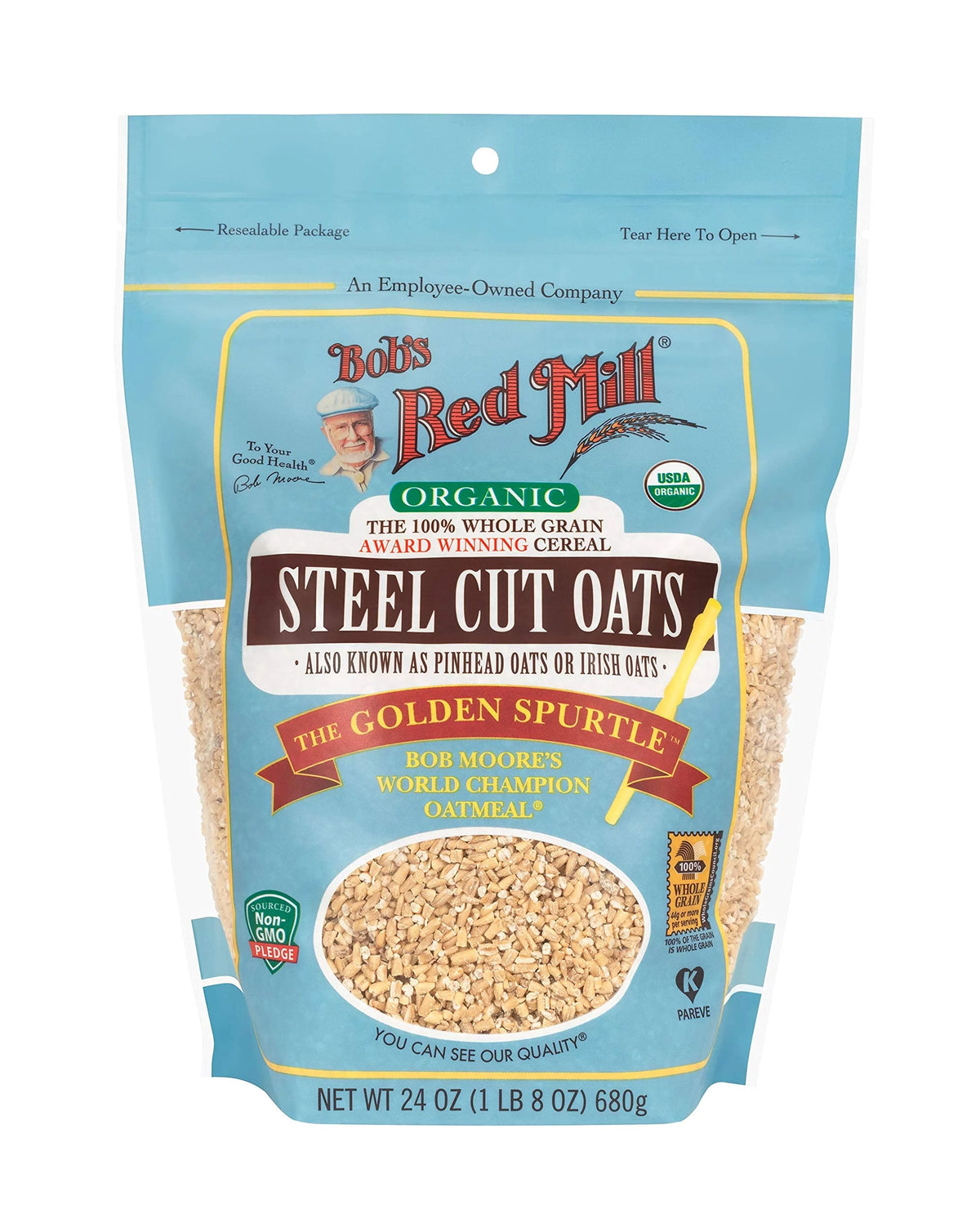 Organic Steel Cut Oats 24 Oz 2 Pk L418