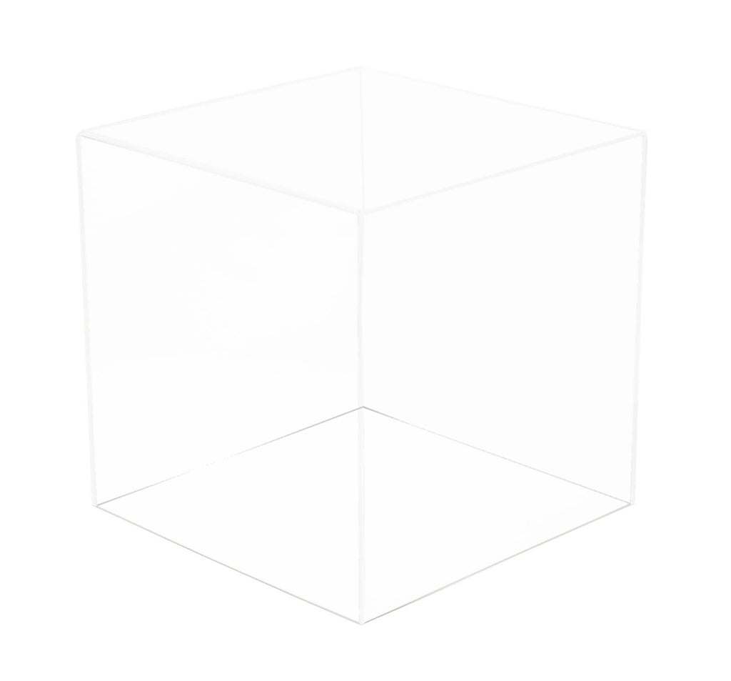 Clear Display Case with Simulated Wood Floor U264
