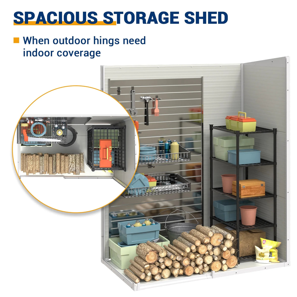 5x3 FT Resin Outdoor Storage Shed N1420