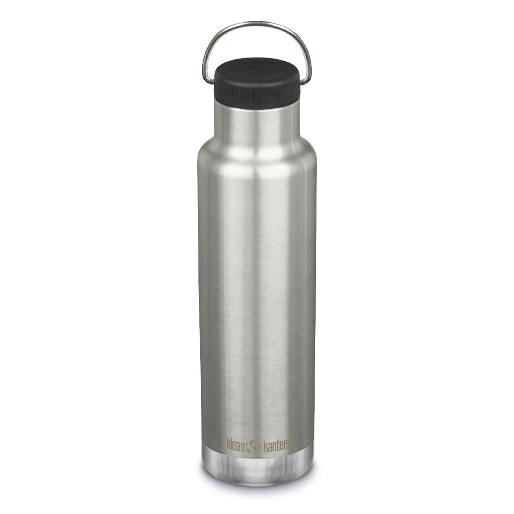 20 Oz Brushed Stainless Insulated Water Bottle O6581