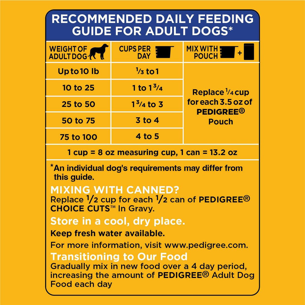 Pedigree Adult Complete Nutrition Roasted Chicken Rice & Vegetable Dry Dog Food U497