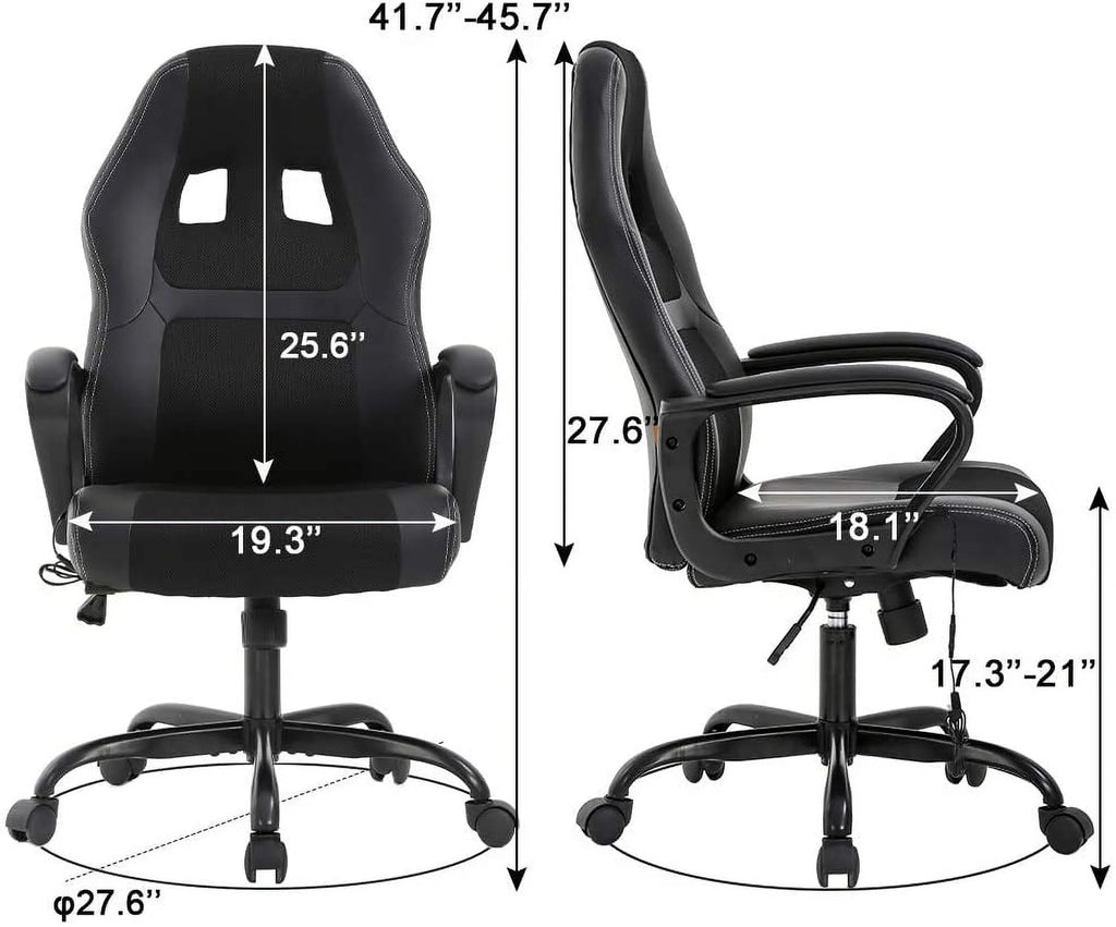 Black Executive Chair with Lumbar Support G554
