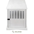 White Pet Crate End Table C153249