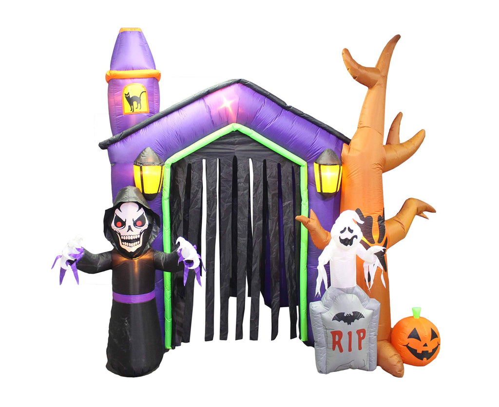 8.5 Foot Halloween Inflatable Haunted House Castle I8554
