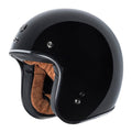 3/4 Motorcycle Helmet, Gloss Black, X-Large J78024