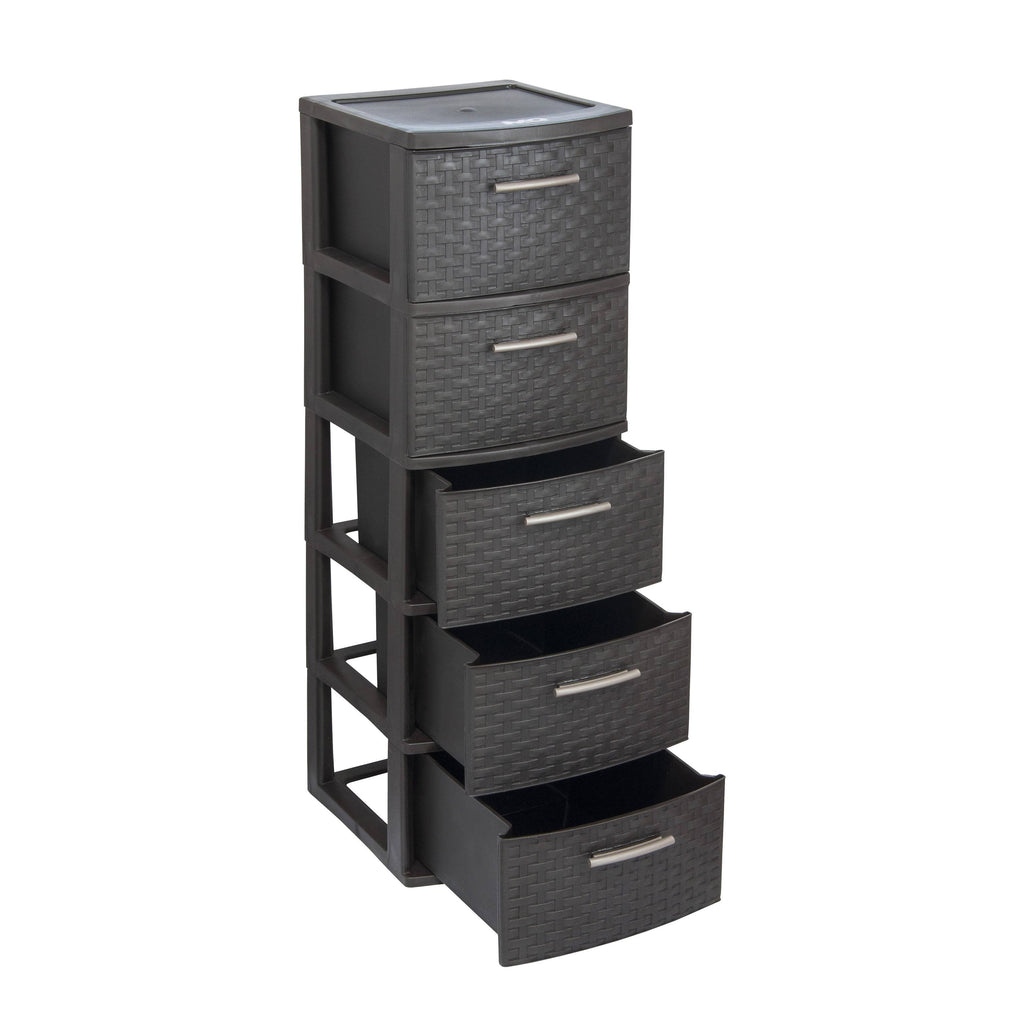 5-Drawer Storage Cabinet Taupe K396