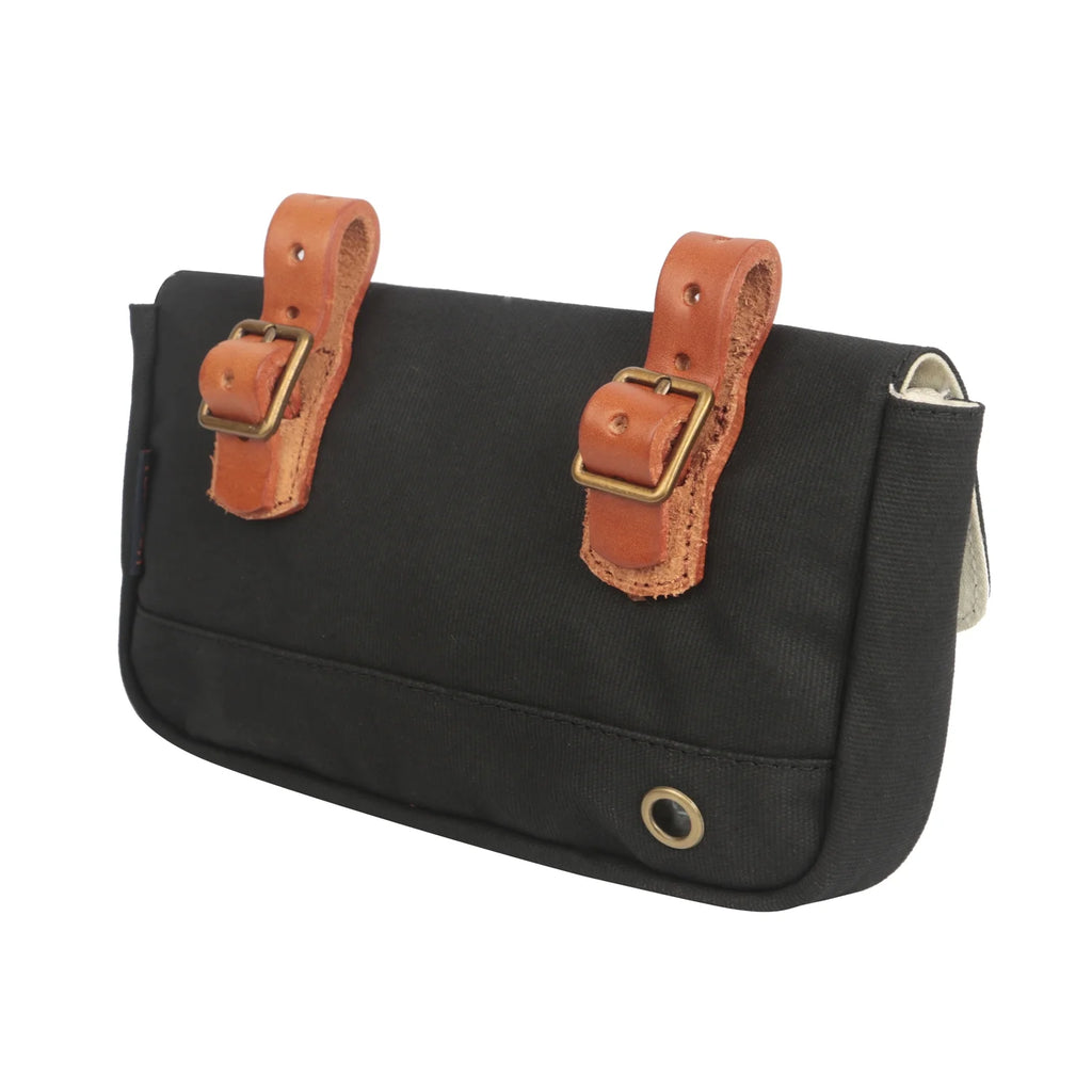 Waxed Canvas Waterproof Bicycle Handlebar Bag Q46886