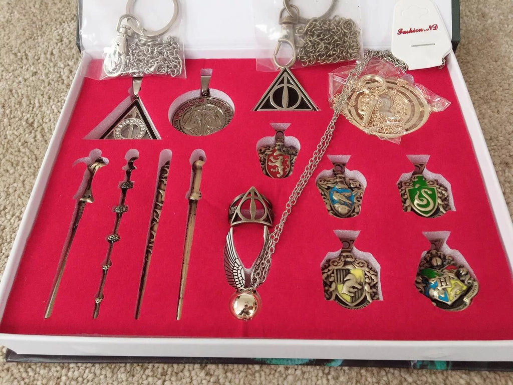 15 Pcs Magical Wands Rings Necklace C3412