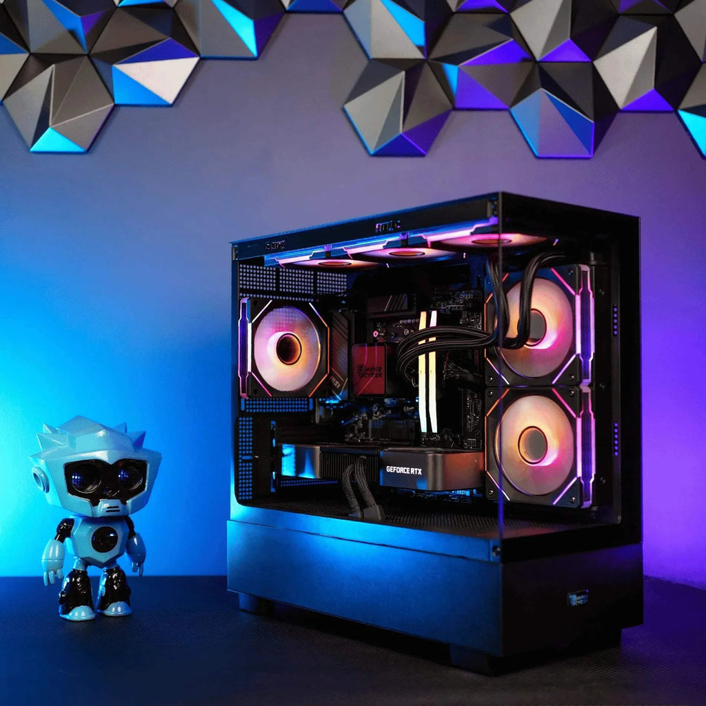 AMD Ryzen 7 9800X3D NVIDIA GeForce RTX 4070 Gaming PC E371