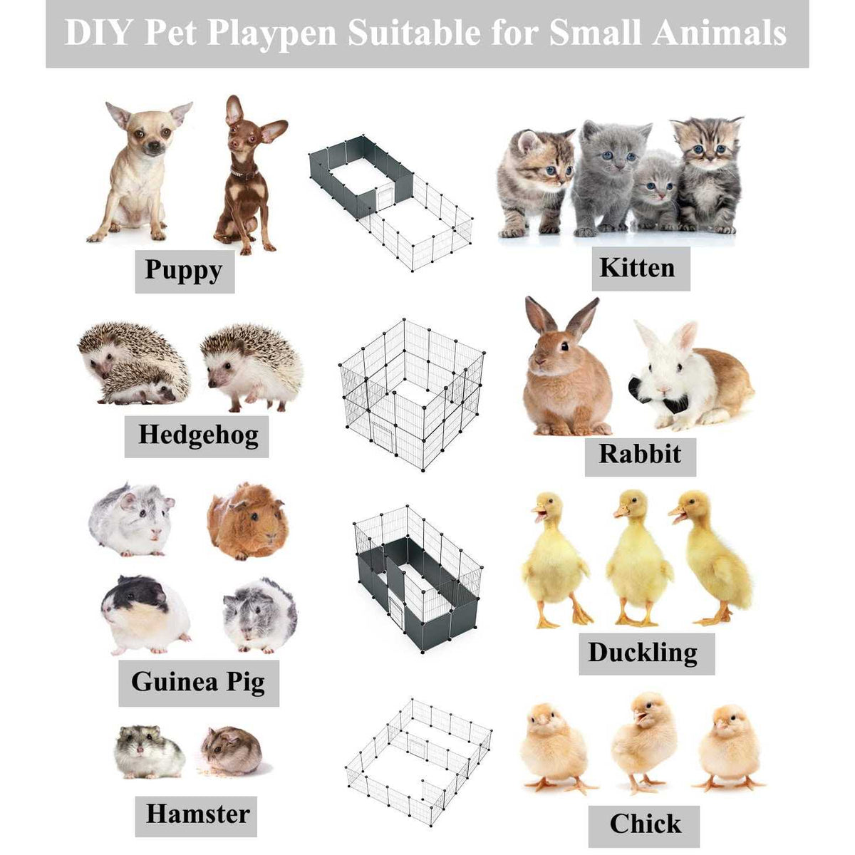 Small Animal Playpen with Door C2273