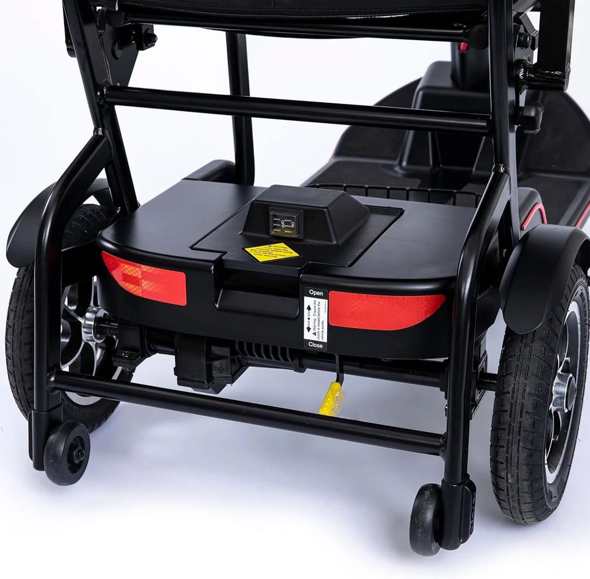 Black 4 Wheel Mobility Scooter with Arm Rests and Basket V5614