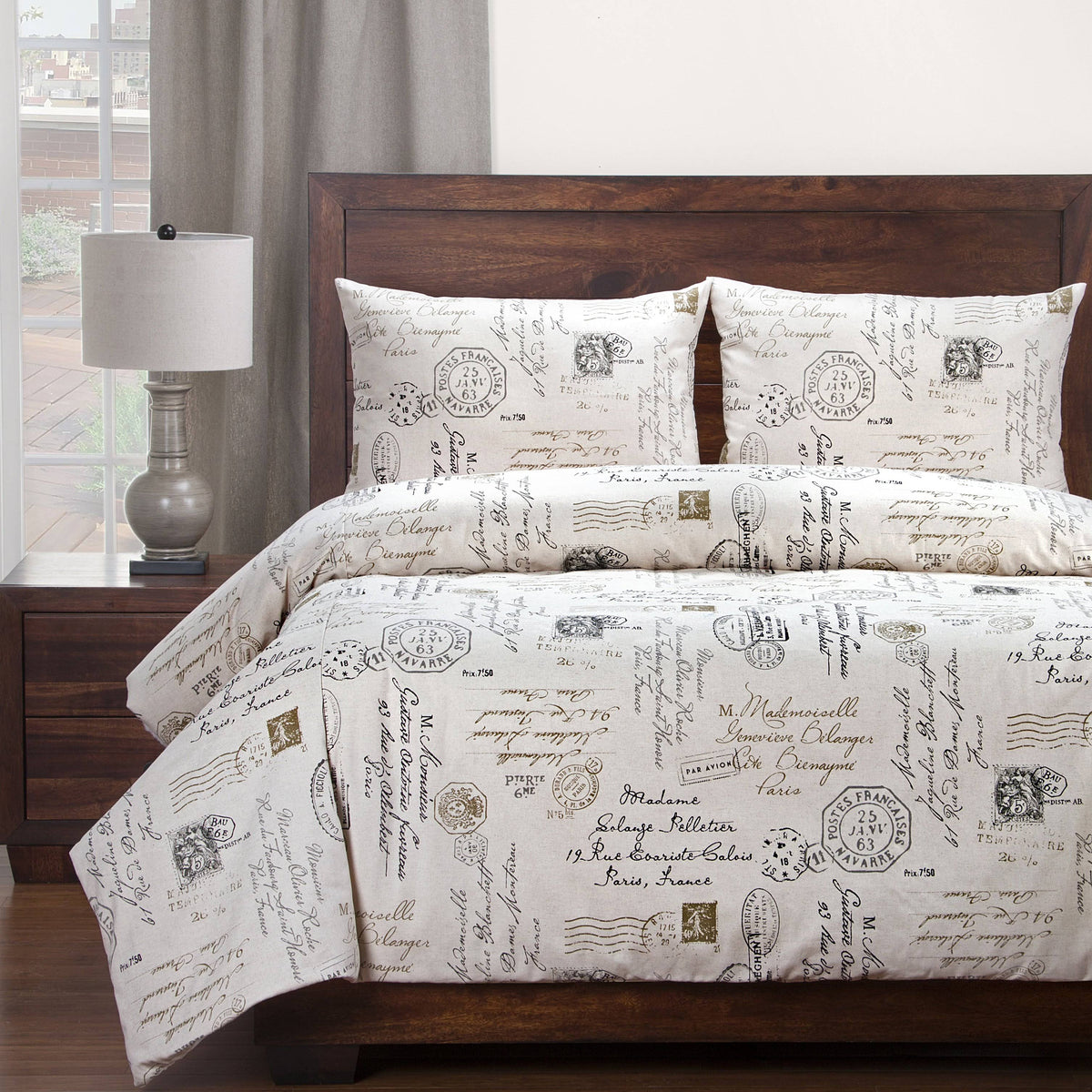 Linen Duvet Cover Set California King X1158