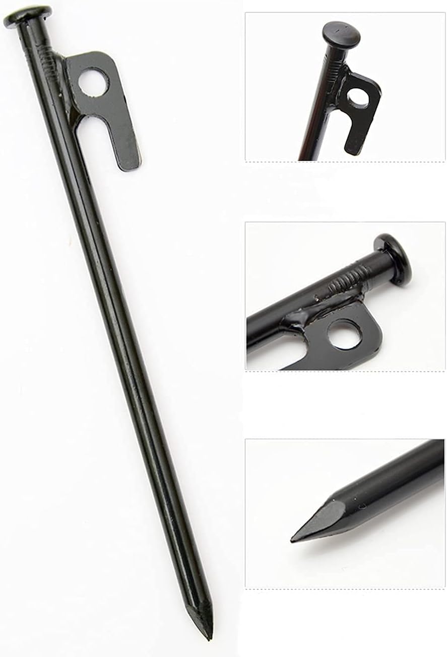 15.7 Inches 20 Pcs Heavy Duty Steel Tent Stakes B631929