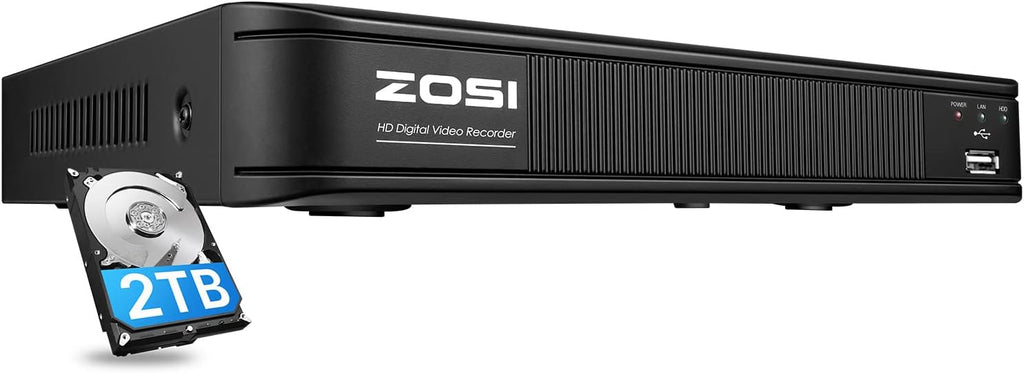 8 Channel 5MP CCTV DVR Recorder with 2TB Hard Drive B464058