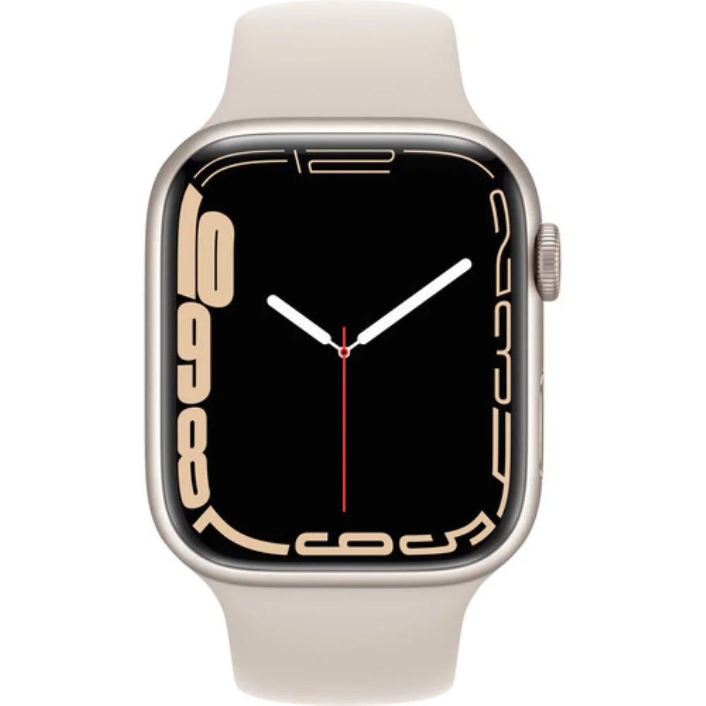 Starlight Aluminum 45mm Apple Watch Series 7 with Starlight Sport Band U3215