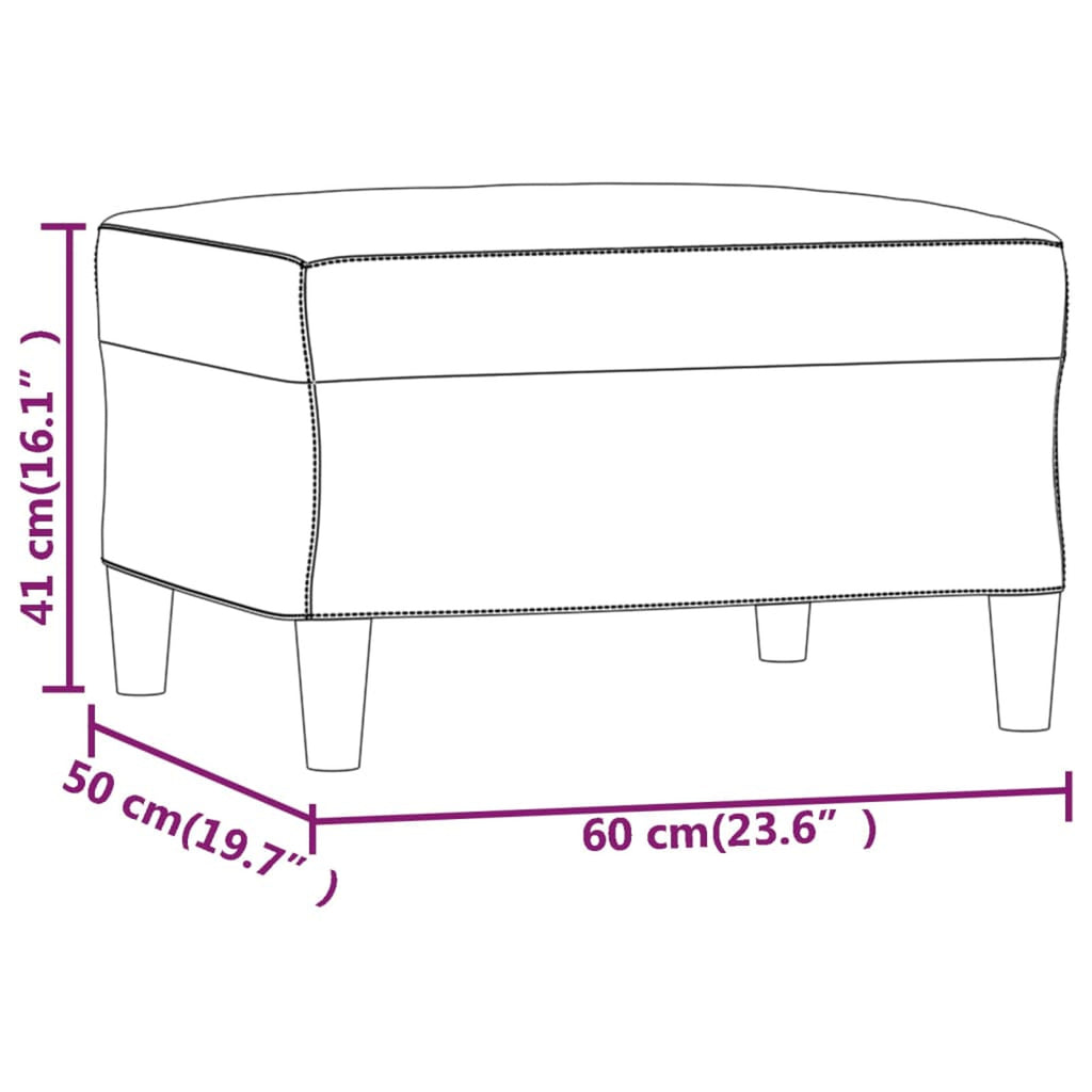 Fabric Padded Ottoman with Wood Legs Stool Y490107