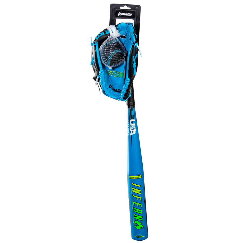 Baseball Teeball Set - Bat, Glove & Ball Set Z21678