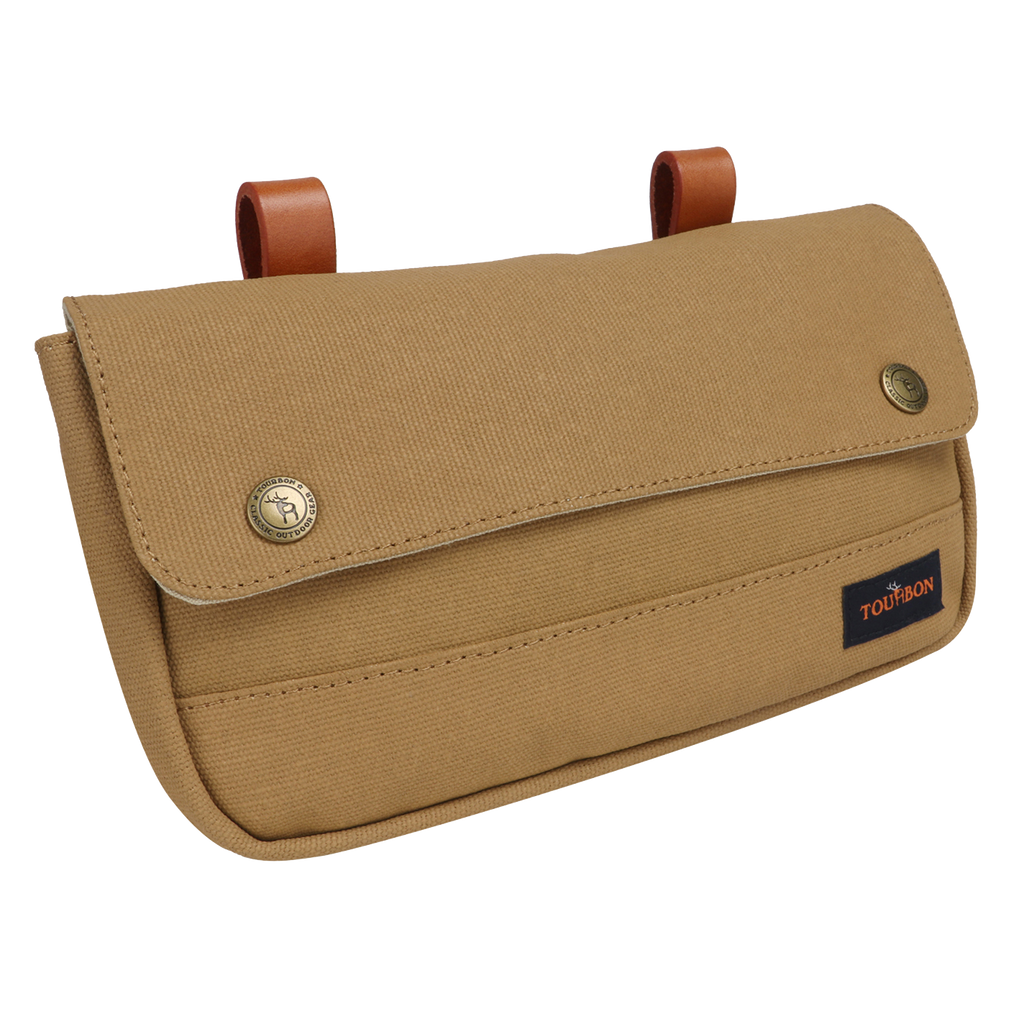 Waxed Canvas Waterproof Bicycle Handlebar Bag Q46886