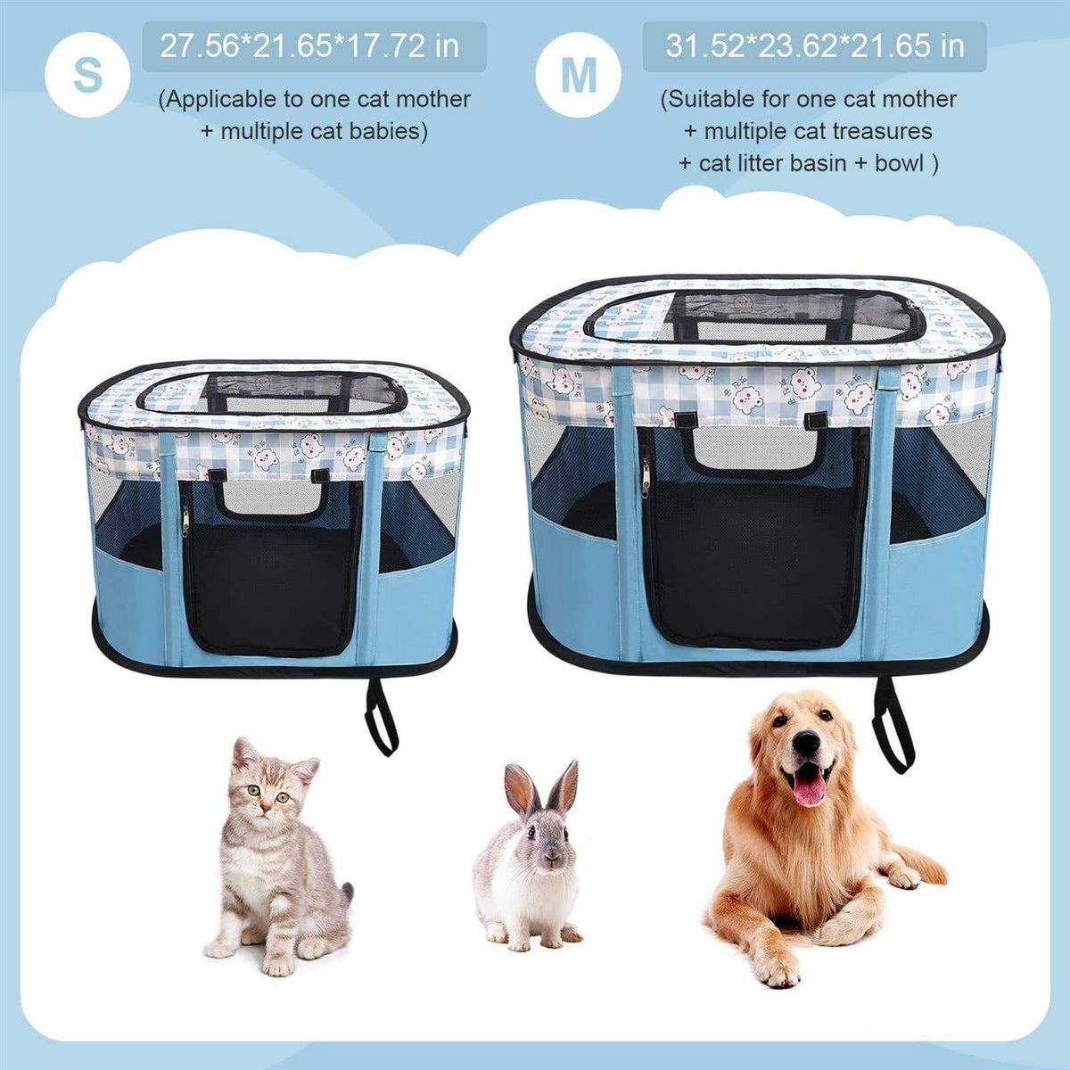 Portable Foldable Pet Playpen L51882