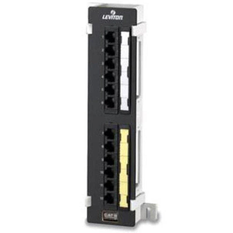 12 Ports CAT 6 Black Patch Panel K629