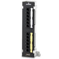 12 Ports CAT 6 Black Patch Panel K629