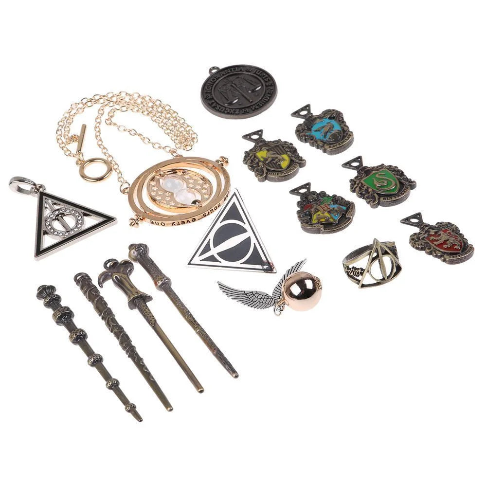 15 Pcs Magical Wands Rings Necklace C3412