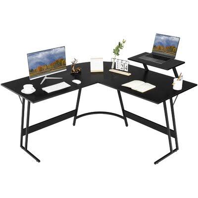 Black L-Shape Computer Desk G246