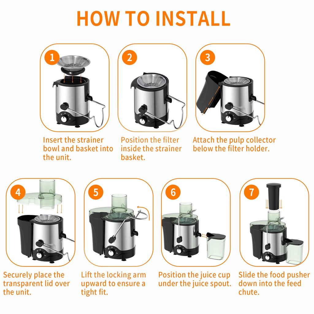 600W Centrifugal Juicer with 3" Feed Chute K28982