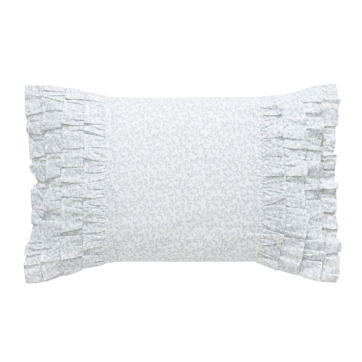 Cottage Blue Throw Pillow with Envelope Closure Y953222
