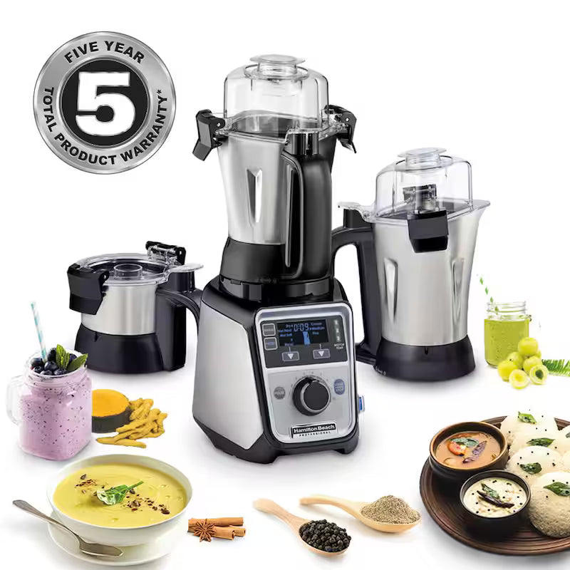 13-Speed Stainless Steel Countertop Blender with 3 Jars J674354