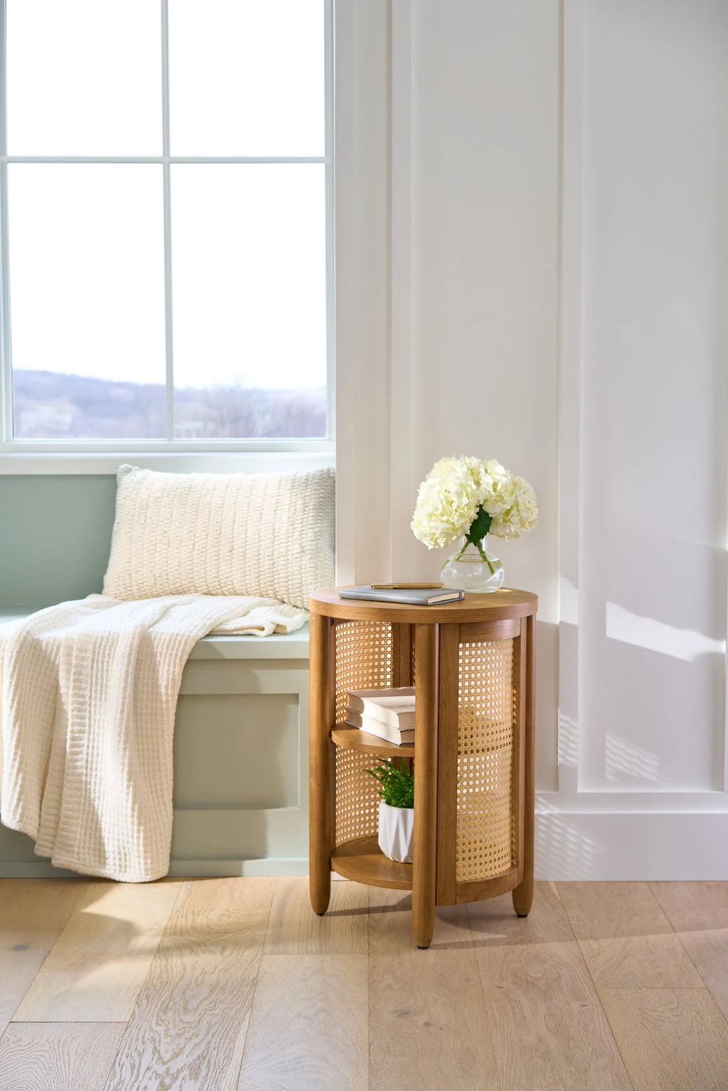 Side Table, Light Honey Finish K768