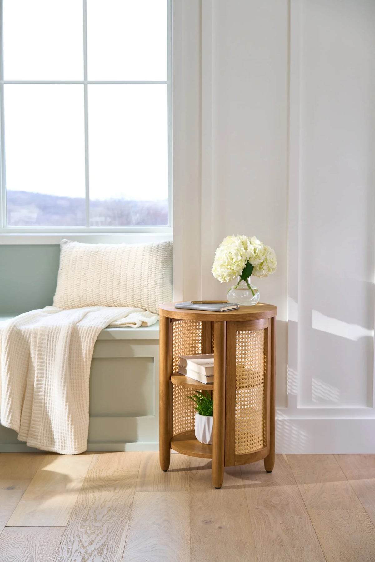 Side Table, Light Honey Finish K768