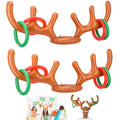 Reindeer Ring Toss Inflatable Antlers Game Xmas Props Toy V76697