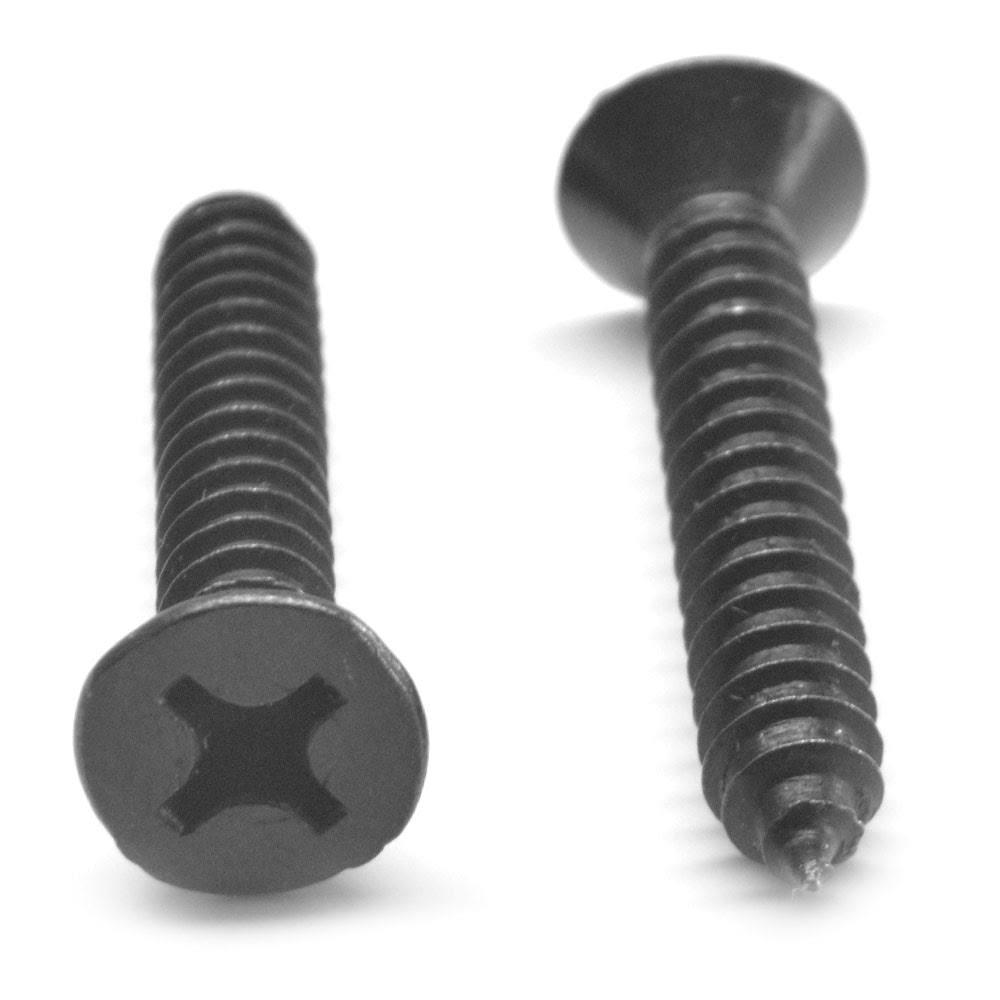 Black Oxide Flat Head Sheet Metal Screws A35821