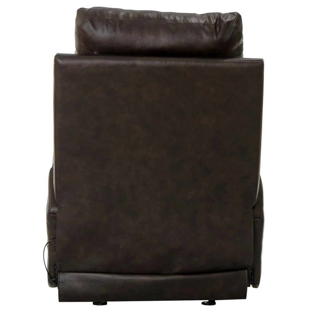 Brown Top Grain Italian Leather Power Recliner Q4084