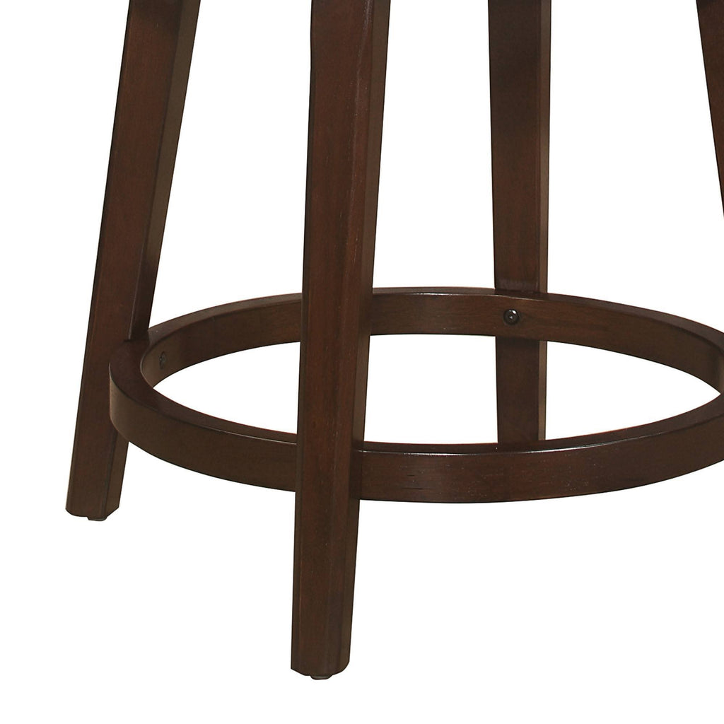 Gray Fabric Swivel Counter Height Stool D316