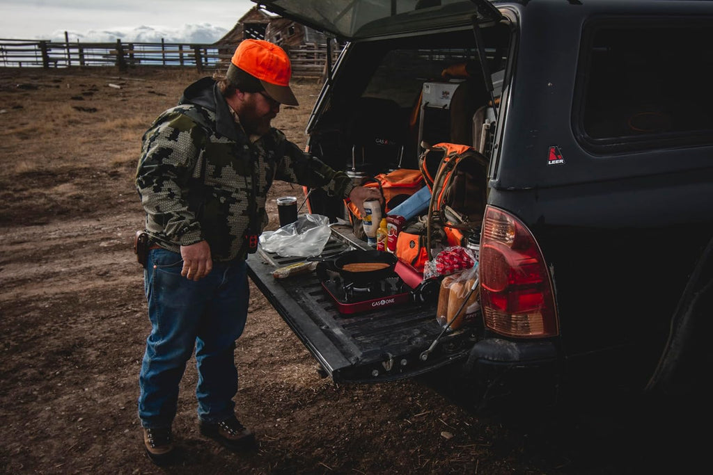12,000 BTU Propane or Butane Portable Dual Fuel Camping Stove with Carrying Case A60945