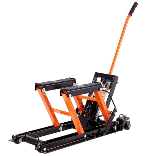 1500 LBS Hydraulic Scissor Motorcycle Jack Stand with 4 Wheels L9343