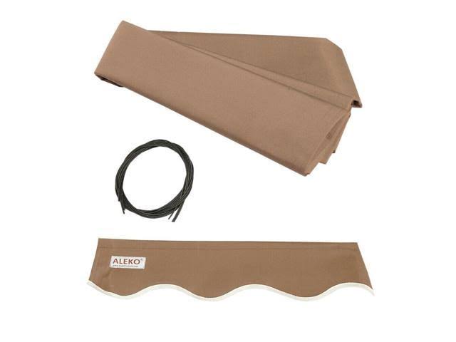 Sand Color Retractable Patio Awning 13 x 10 ft Canopy J973