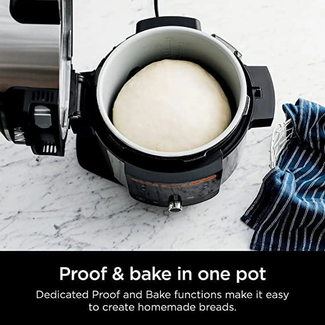 Open Box 14-in-1 6.5 QT Pressure Cooker Steam Fryer Smart Lid N63299